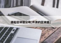 源起区块链公司[开源的区块链]